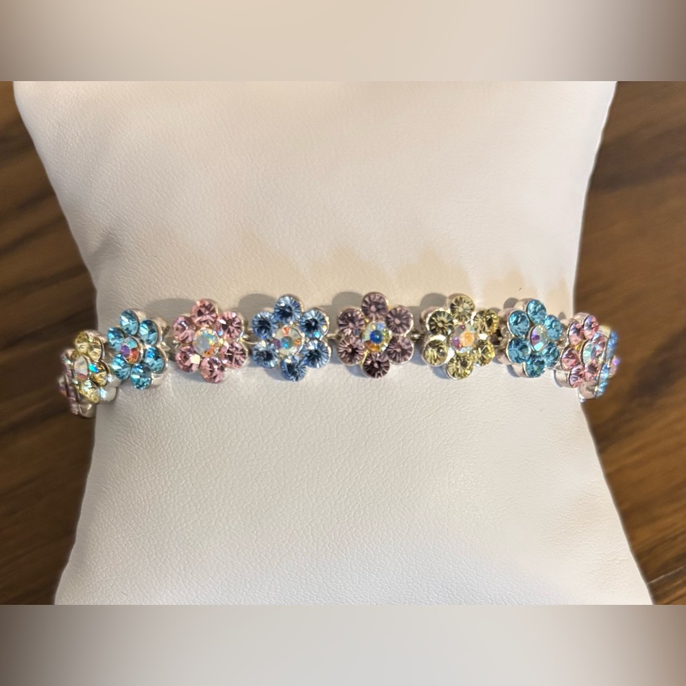 Floral Crystal Bracelet